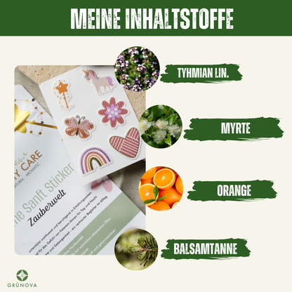 Atme Sanft & Schlaf Sanft SET –  48 Sticker voller Magie