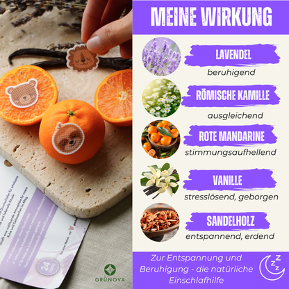 Atme Sanft & Schlaf Sanft SET – 48 Sticker mit Tierfreunden