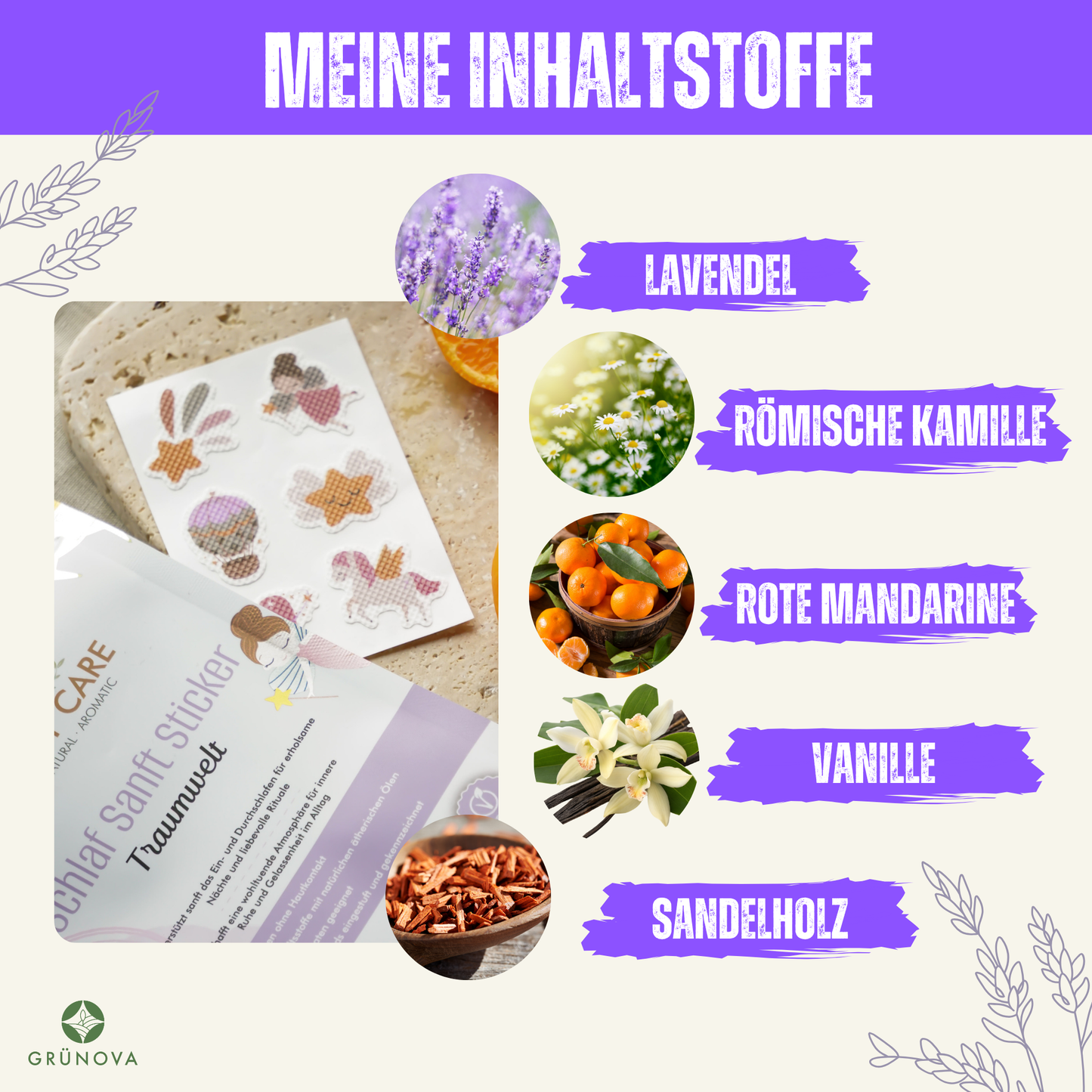 Atme Sanft & Schlaf Sanft SET –  48 Sticker voller Magie