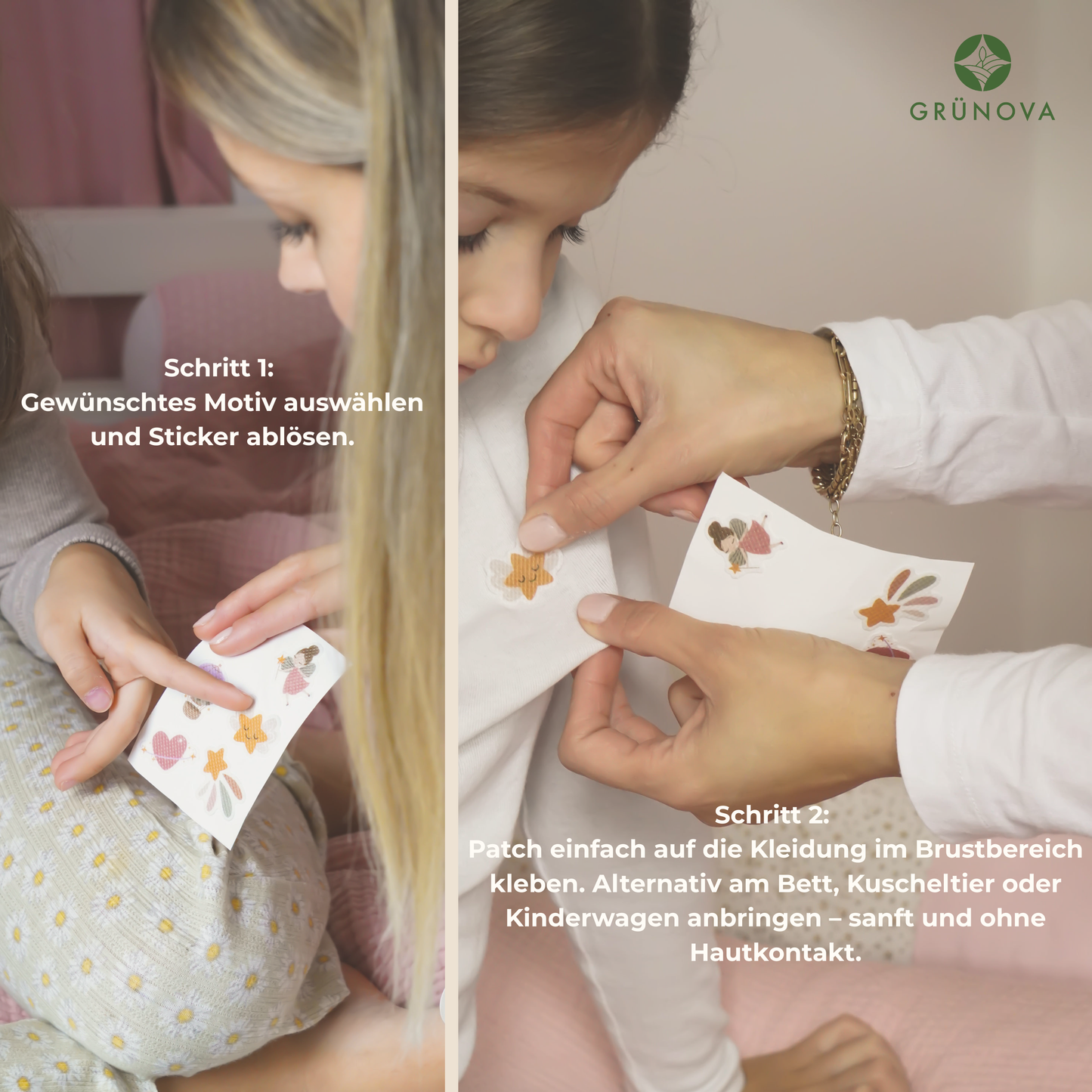 Atme Sanft & Schlaf Sanft SET –  48 Sticker voller Magie