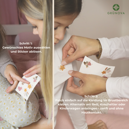 Atme Sanft & Schlaf Sanft SET –  48 Sticker voller Magie