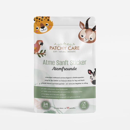 Atme Sanft - 24 Sticker - Design: Atemfreunde