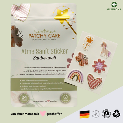 Atme Sanft - 24 Sticker - Design: Zauberwelt