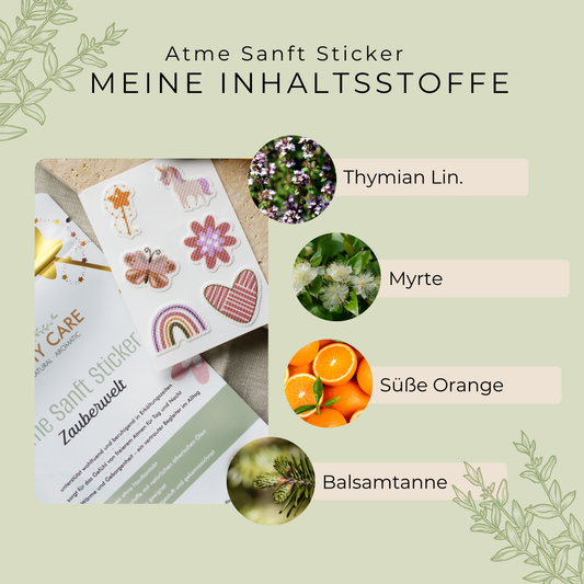 Atme Sanft Sticker Zauberwelt