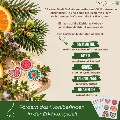 Atme Sanft - 36 Sticker - Design: Zauberwelt
