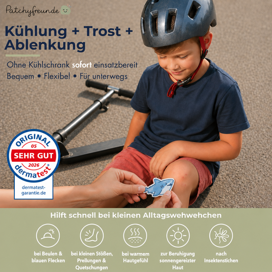 Hydrogel Kühlpflaster SET – 16 Sticker Tierisch Cool