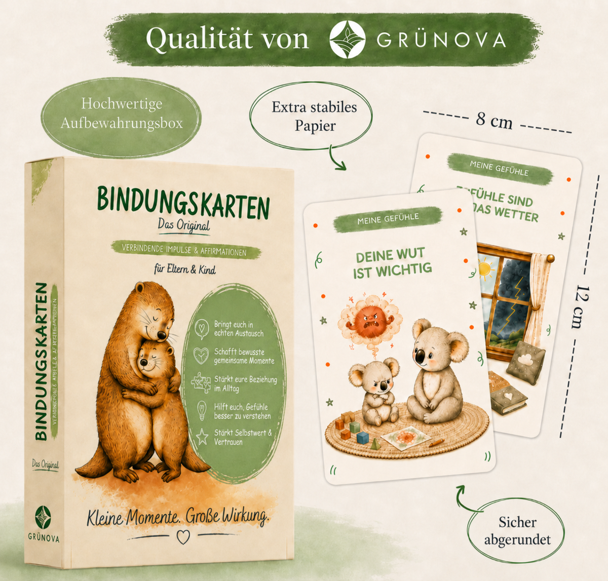 Bindungskarten – Das Original | Verbindende Impulse & Affirmationen für Eltern & Kind