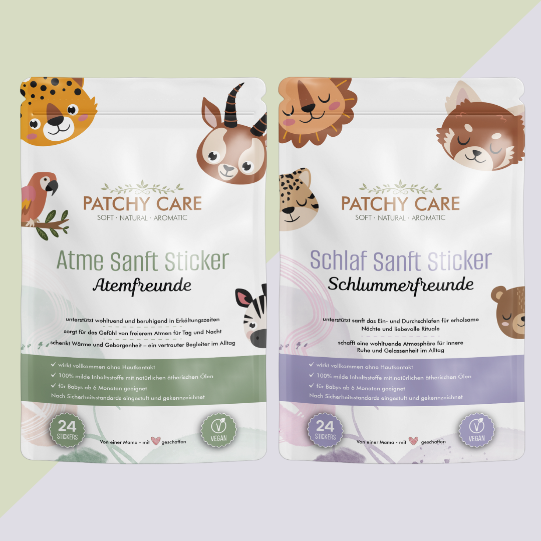 Atme Sanft & Schlaf Sanft SET – Sticker mit Tierfreunden