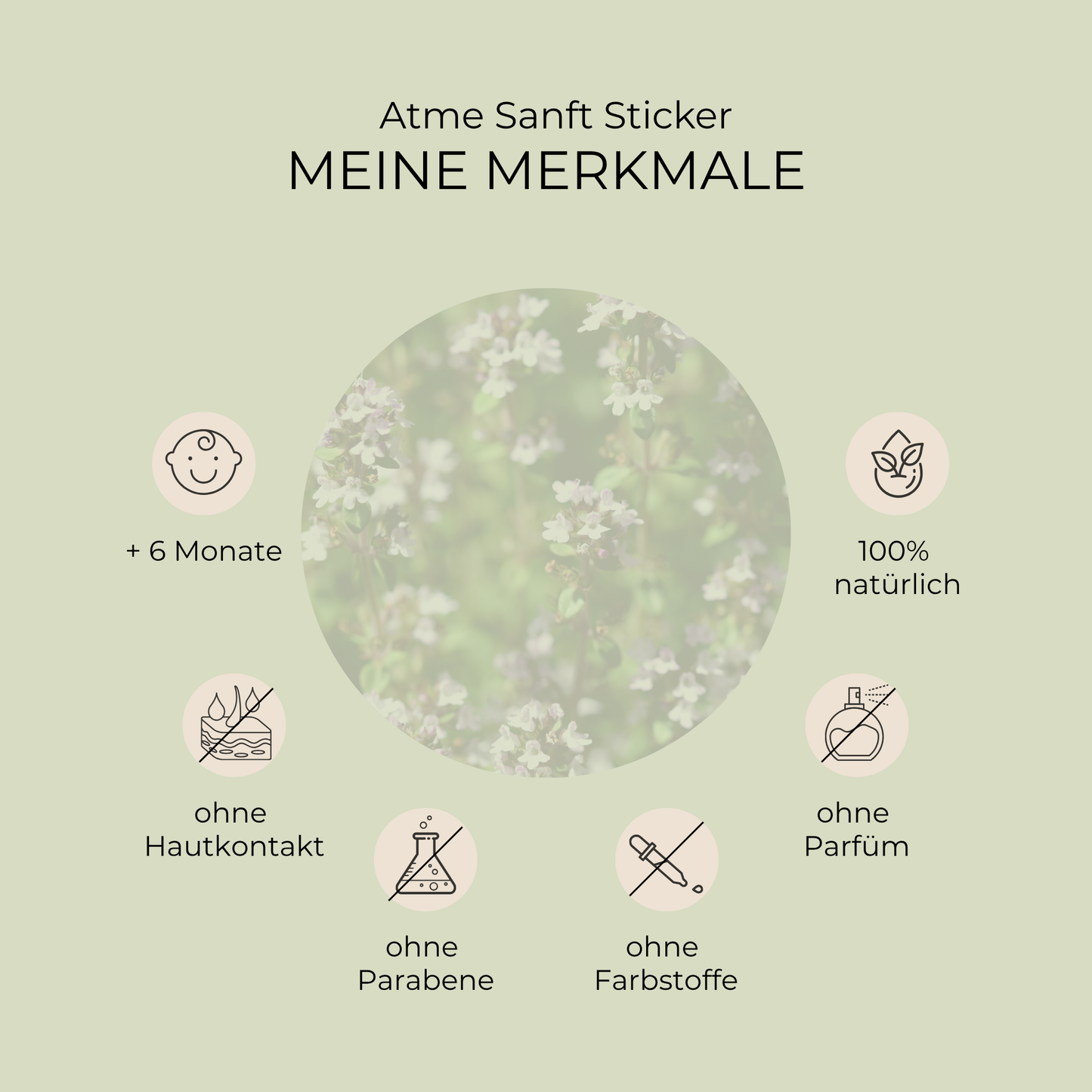 Atme Sanft Sticker Zauberwelt