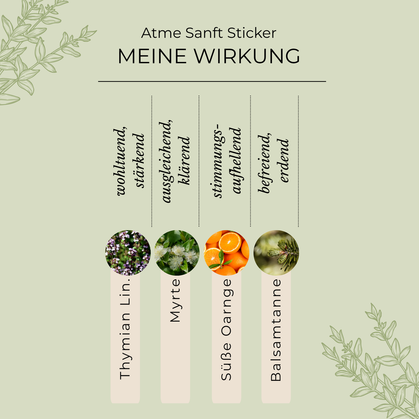 Atme Sanft Sticker Zauberwelt