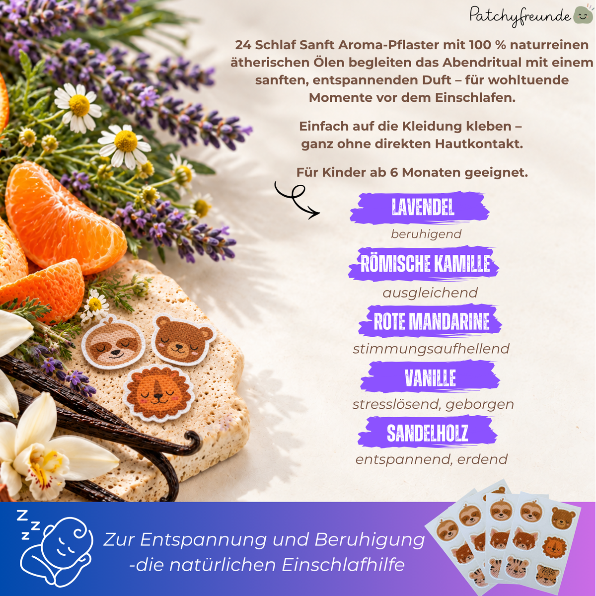 Atme Sanft & Schlaf Sanft SET – 54 Sticker mit Tierfreunden