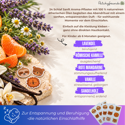 Atme Sanft & Schlaf Sanft SET – 54 Sticker mit Tierfreunden