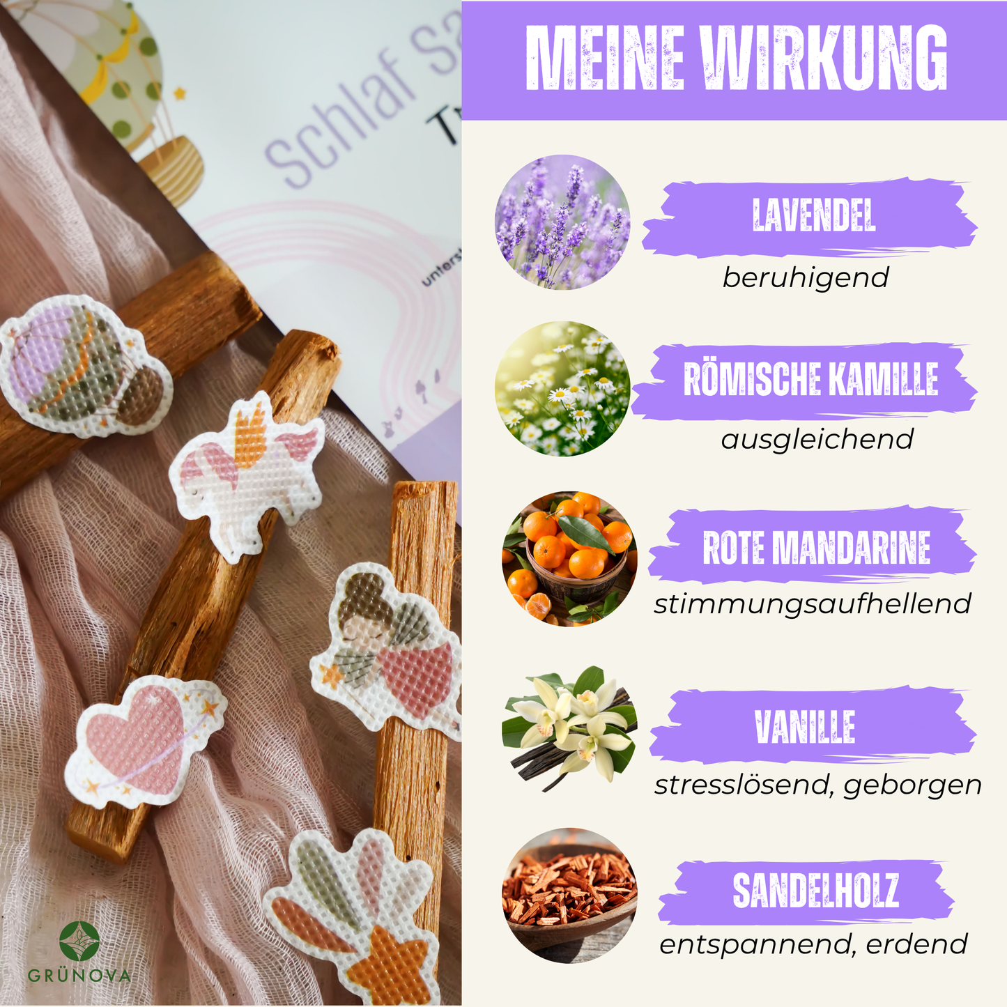 Schlaf Sanft - 24 Sticker - Design: Traumwelt