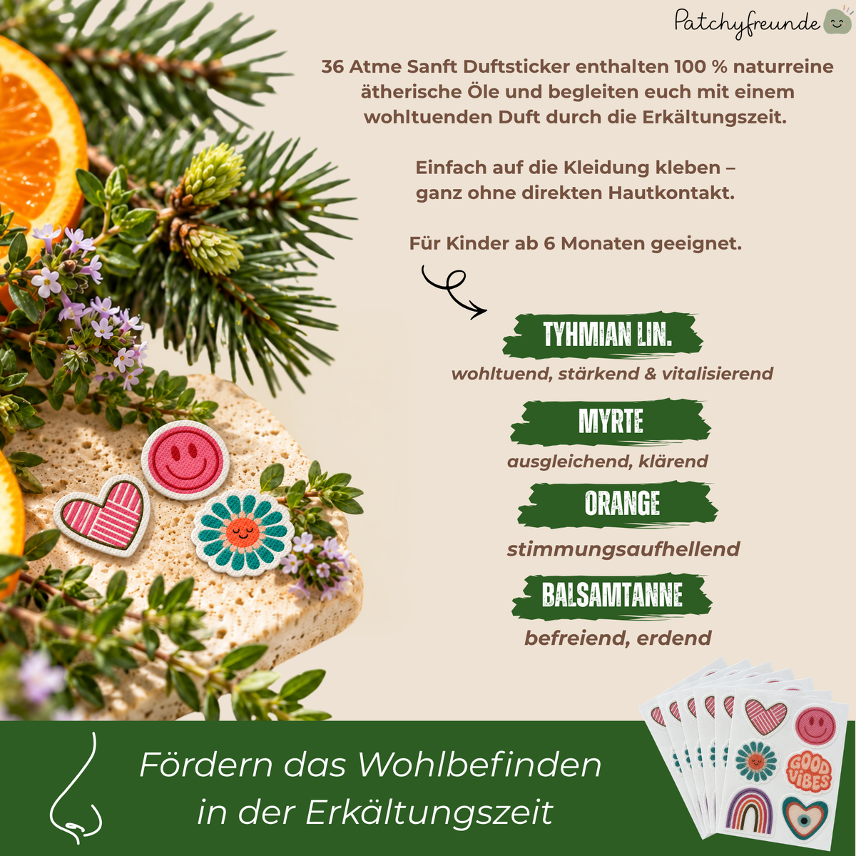 Atme Sanft & Schlaf Sanft SET –  54 Sticker voller Magie