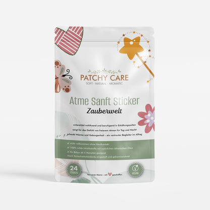 Atme Sanft - 24 Sticker - Design: Zauberwelt